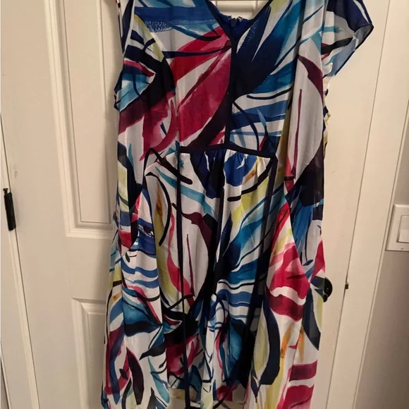 Multicolor Abstract Print Dress - Picture 3 of 5